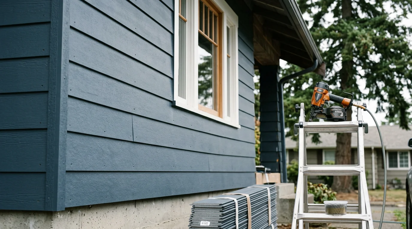 New vinyl siding installed on a residential home in Tacoma